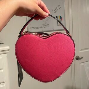 Pink heart bag
